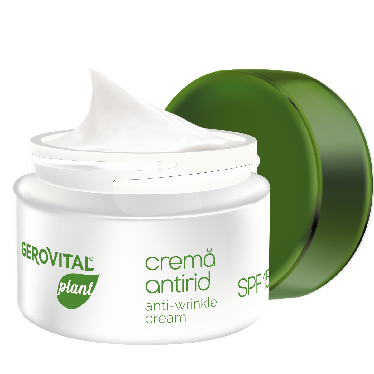 Crema antirid SPF15 Plant, 50 ml, Gerovital