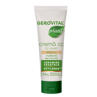 Crema CC matifianta cu ceramide Plant, 30 ml, Gerovital