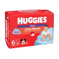 Scutece Pants Little Movers, Boy, Nr. 6, 15 -25 kg, 30 bucati, Huggies