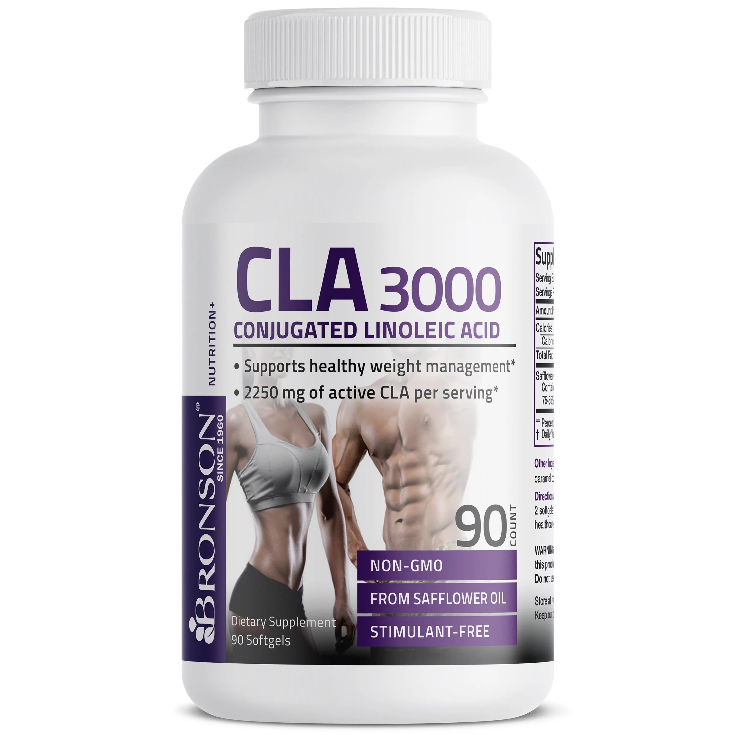 CLA 3000 acid linoleic conjugat, 90 Gelule moi, Bronson