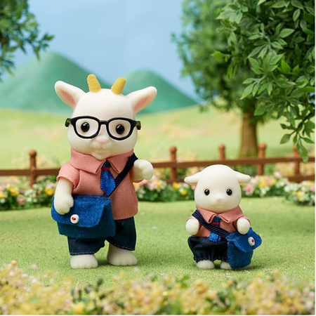 Set 4 figurine Familia Capritelor Sylvanian Families, +3 ani, Epoch 640858