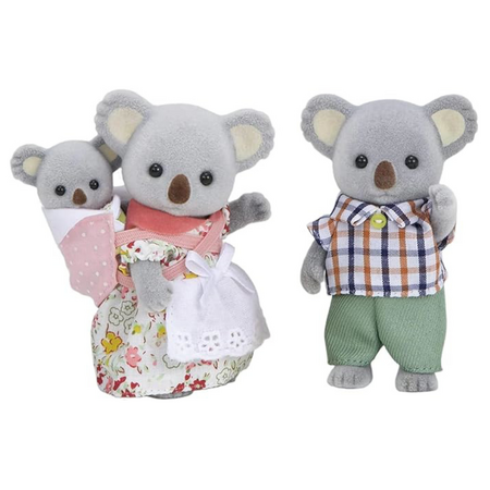 Set 3 figurine Familia Ursuletilor Koala Sylvanian Families, +3 ani, Epoch 640884