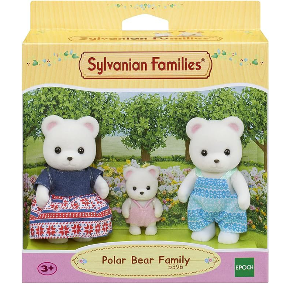 Set 3 figurine Familia Ursuletilor Polari Sylvanian Families, +3 ani, Epoch