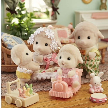 Set 2 figurine Gemenii Oite Sylvanian Families, +3 ani, Epoch 640907