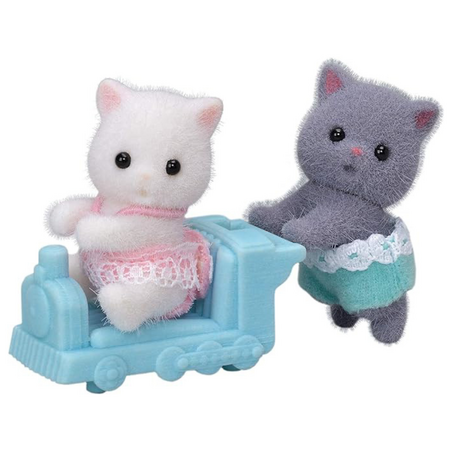 Set 2 figurine Gemenii Pisicute Persane Sylvanian Families, +3 ani, Epoch 640959