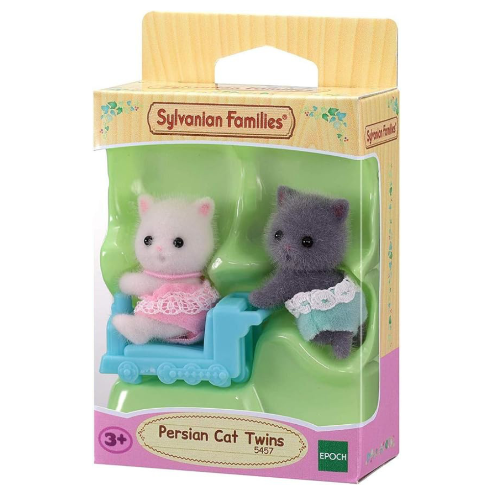 Set 2 figurine Gemenii Pisicute Persane Sylvanian Families, +3 ani, Epoch