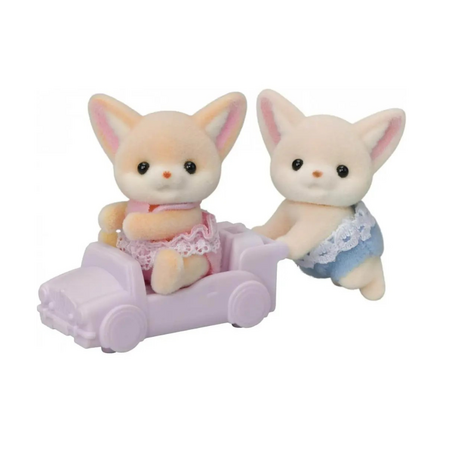 Set 2 figurine Gemenii Vulpite Fennec Sylvanian Families, +3 ani, Epoch 640966