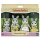Set 4 figurine Familia Iepurasilor Cottontail Sylvanian Families, +3 ani, Epoch 641006