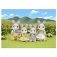 Set 4 figurine Familia Iepurasilor Cottontail Sylvanian Families, +3 ani, Epoch 641007