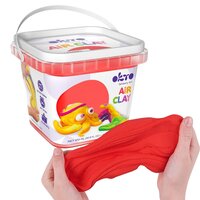 Set de creatie Air Clay, Red, + 3 ani, 200 g, OktoClay