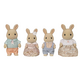 Set 4 figurine Familia Iepurasilor Milk Sylvanian Families, +3 ani, Epoch 641016