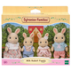 Set 4 figurine Familia Iepurasilor Milk Sylvanian Families, +3 ani, Epoch 641015