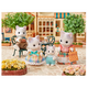 Set 4 figurine Familia Pisicutelor Latte Sylvanian Families, +3 ani, Epoch 641026