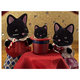 Set 4 figurine Familia Pisicutelor Negre Sylvanian Families, +3 ani, Epoch 641033