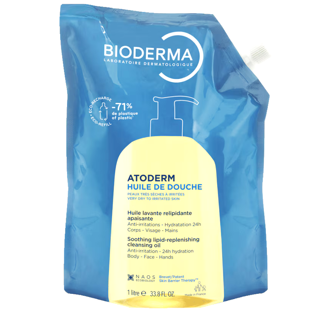 Rezerva eco ulei de dus Atoderm, 1000 ml, Bioderma