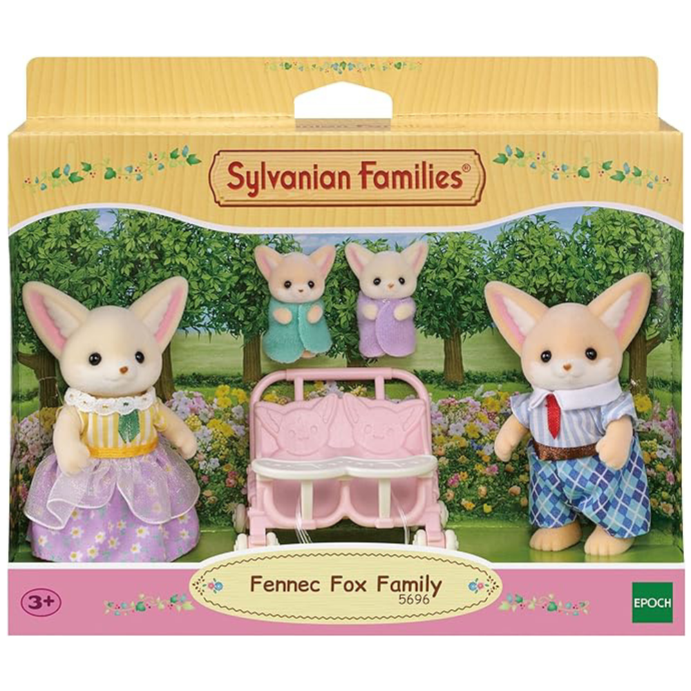 Set 4 figurine Familia Vulpitelor Fennec Sylvanian Families, +3 ani, Epoch