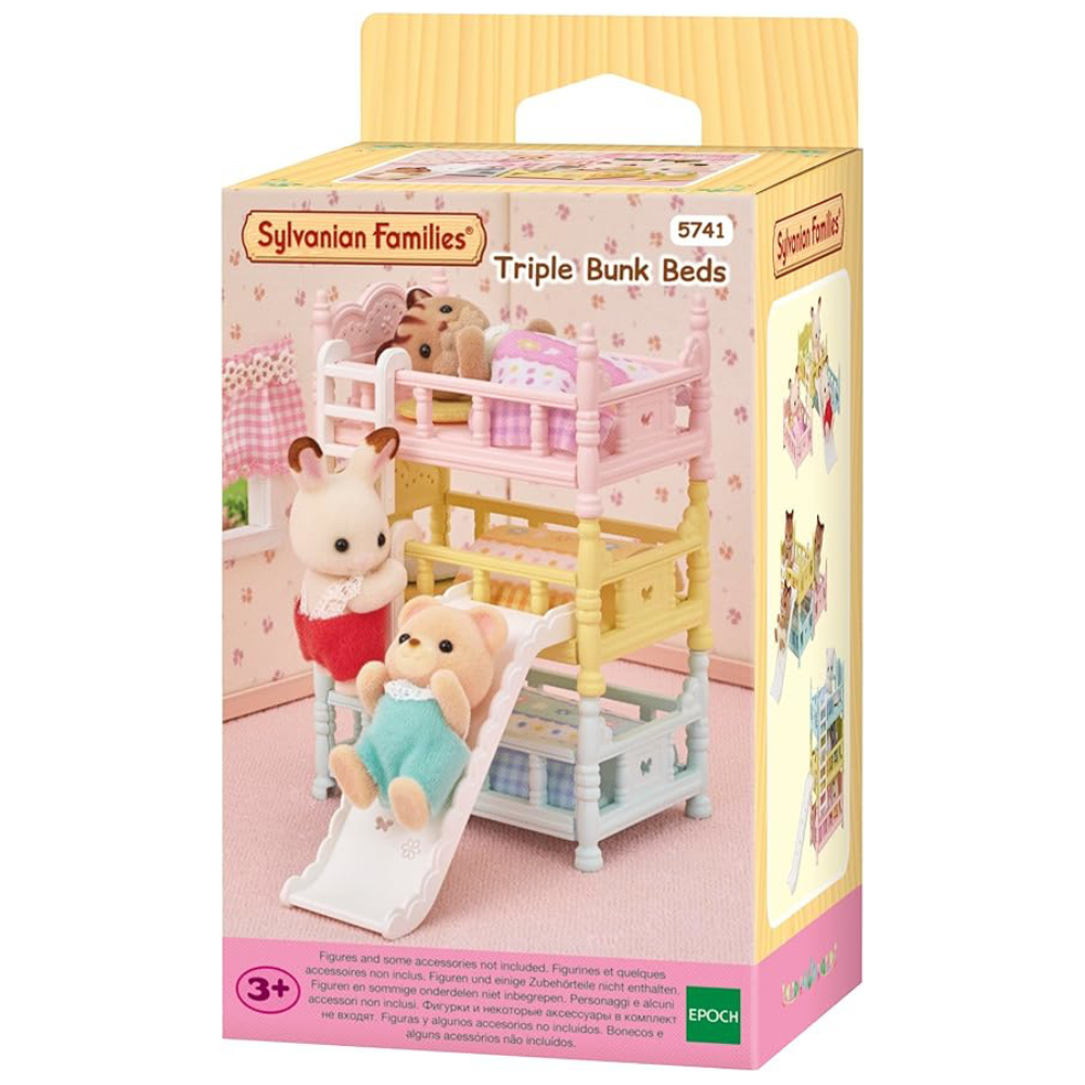 Patuturi Supraetajate Triple Sylvanian Families, +3 ani, Epoch