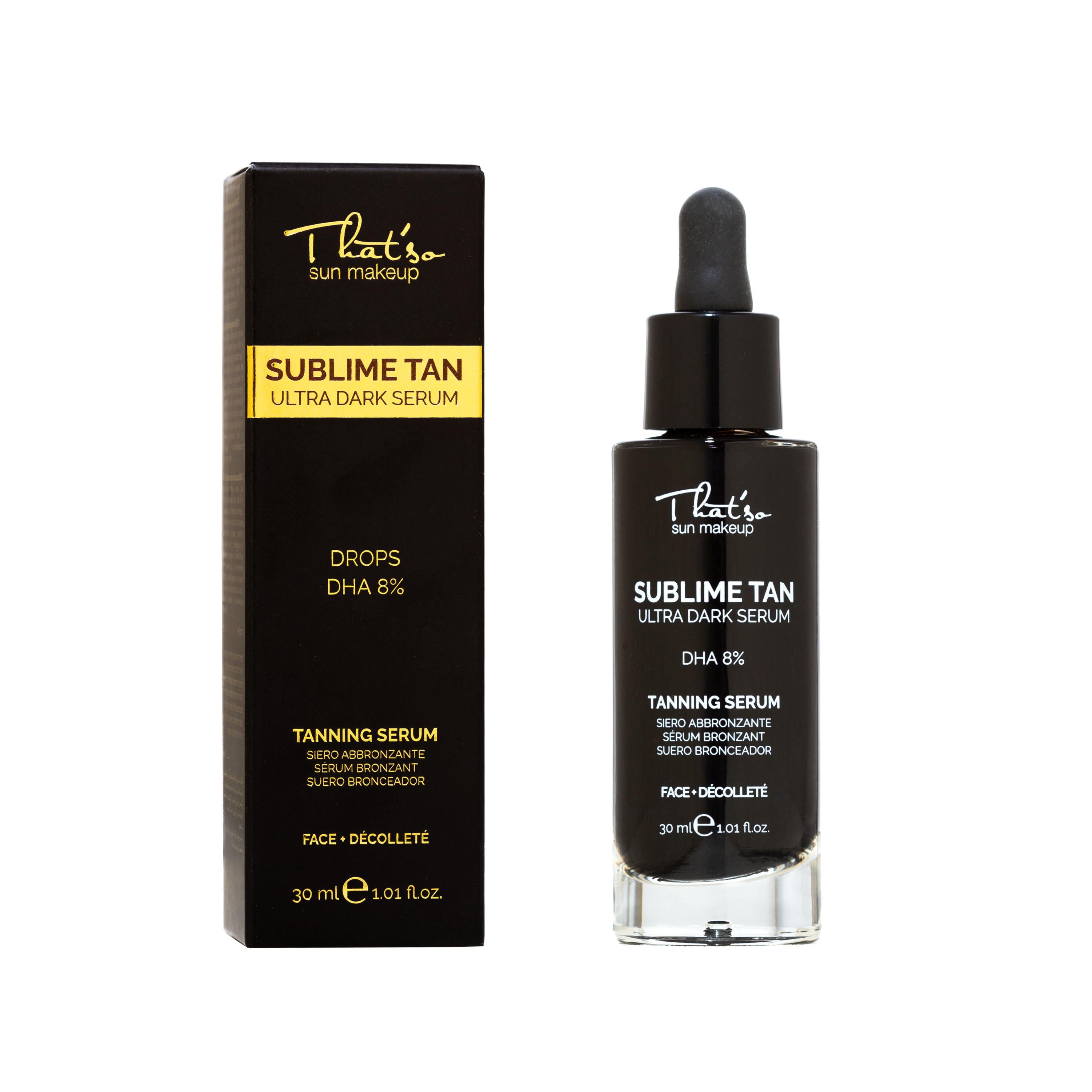 Ser cu efect bronzant 8% DHA Sublime Tan Ultra Dark, 30 ml, That So