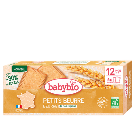Biscuiti Bio Petite Beurre cu unt pentru copii, +12 luni, 120 g, Babybio