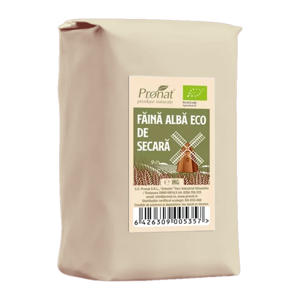 Faina Bio alba de secara, 1 kg, Pronat