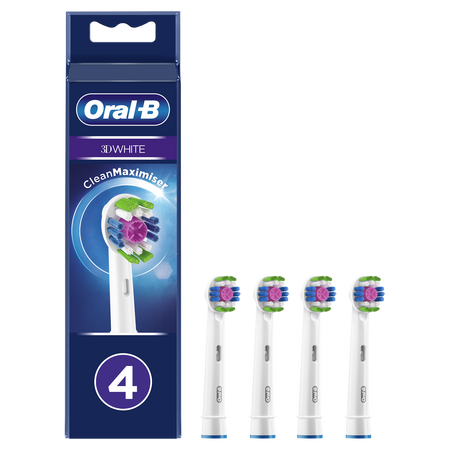 Rezerve pentru periuta de dinti electrica 3D White, 4 buc, Oral-B