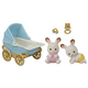 Set Carucior Iepurasi Gemeni Sylvanian Families, +3 ani, Epoch 641510