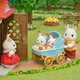 Set Carucior Iepurasi Gemeni Sylvanian Families, +3 ani, Epoch 641509