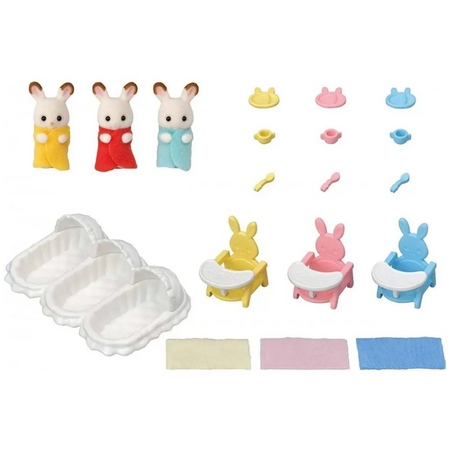 Set de ingrijire a Iepurasilor Tripleti Sylvanian Families, Epoch 641517