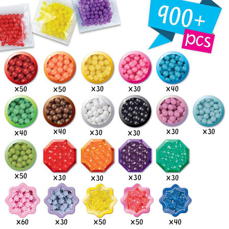 Set Margele pentru incepatori cu geanta, +4 ani, Aquabeads 641647