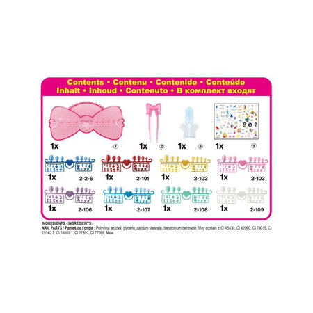 Set Margele Stickere pentru unghii Printese Disney, +4 ani, Aquabeads 641660