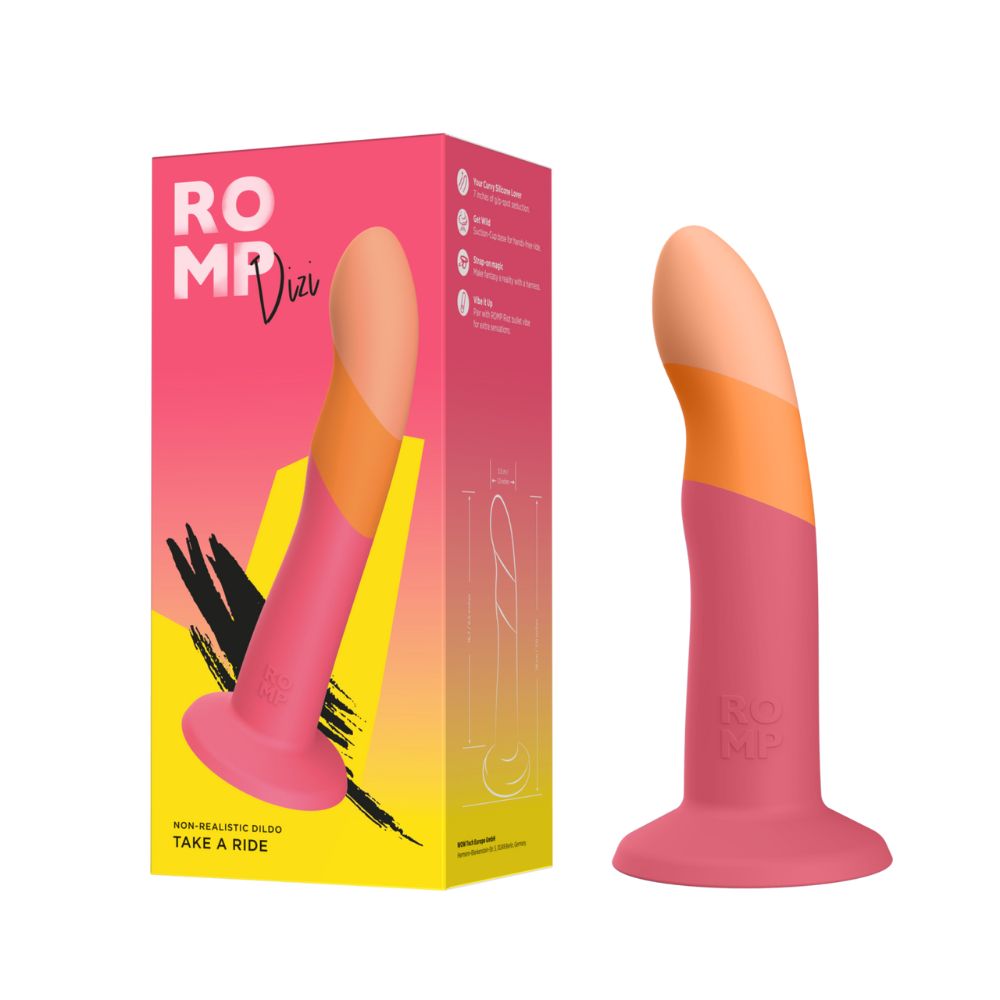 Dispozitiv fara vibratii pentru stimulare intima Dildo Dizzi, 1 buc, Romp