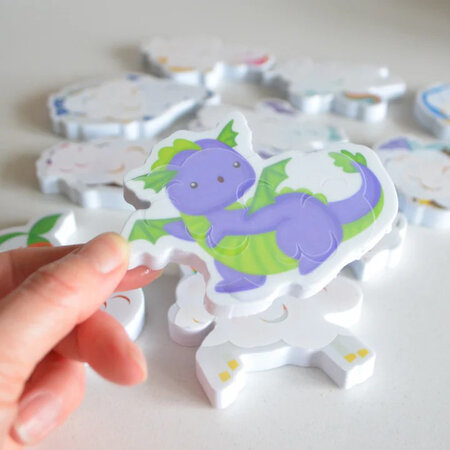 Stickere pentru baie care isi schimba culoarea Creaturi Magice, +12 luni, Buddy&Barney 641803