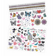 Tatuaje pentru fete Glitter, +8 ani, 75 modele, Buki 641868