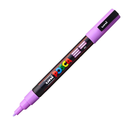 Marker acrilic PC-3M Fine, Mov Lavanda P11, Posca 641966