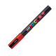 Marker acrilic PC-3M Fine, Rosu 15, Posca 641970