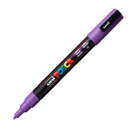 Marker acrilic PC-3M Fine, Violet 12, Posca 642025