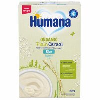 Cereale Bio din orez, + 4 luni, 200 g, Humana
