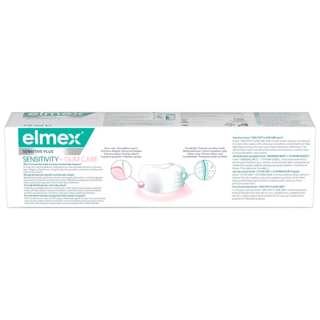 Pasta de dinti Sensitive Plus Gum, 75 ml, Elmex 642142