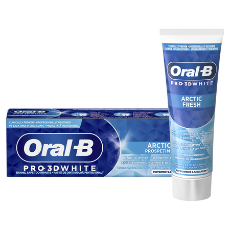 Pasta de dinti Pro 3D White Arctic Fresh, 75 ml, Oral-B