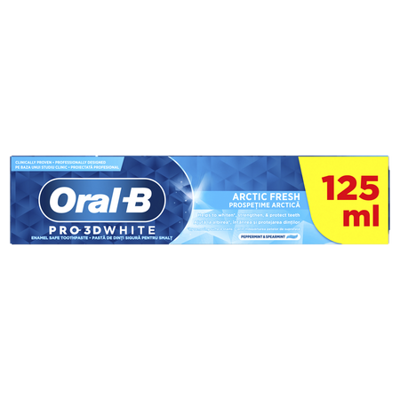 Pasta de dinti Pro 3D White Arctic Fresh, 125 ml, Oral-B 642278