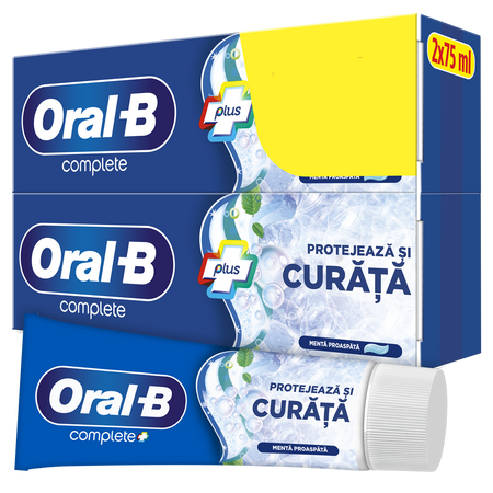 Pasta de dinti Complete Protect & Clean, 2x75 ml, Oral-B