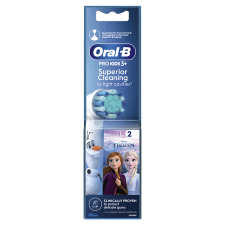 Rezerve periuta de dinti electrica pentru copii, Spiderman / Frozen, 2 buc, Oral-B 642312