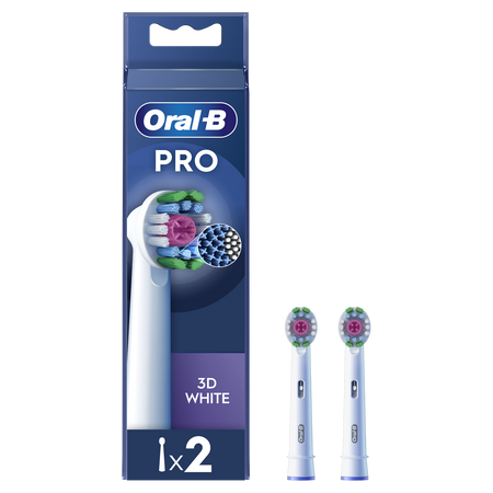 Rezerve periuta de dinti electrica 3D White, 2 buc, Oral-B