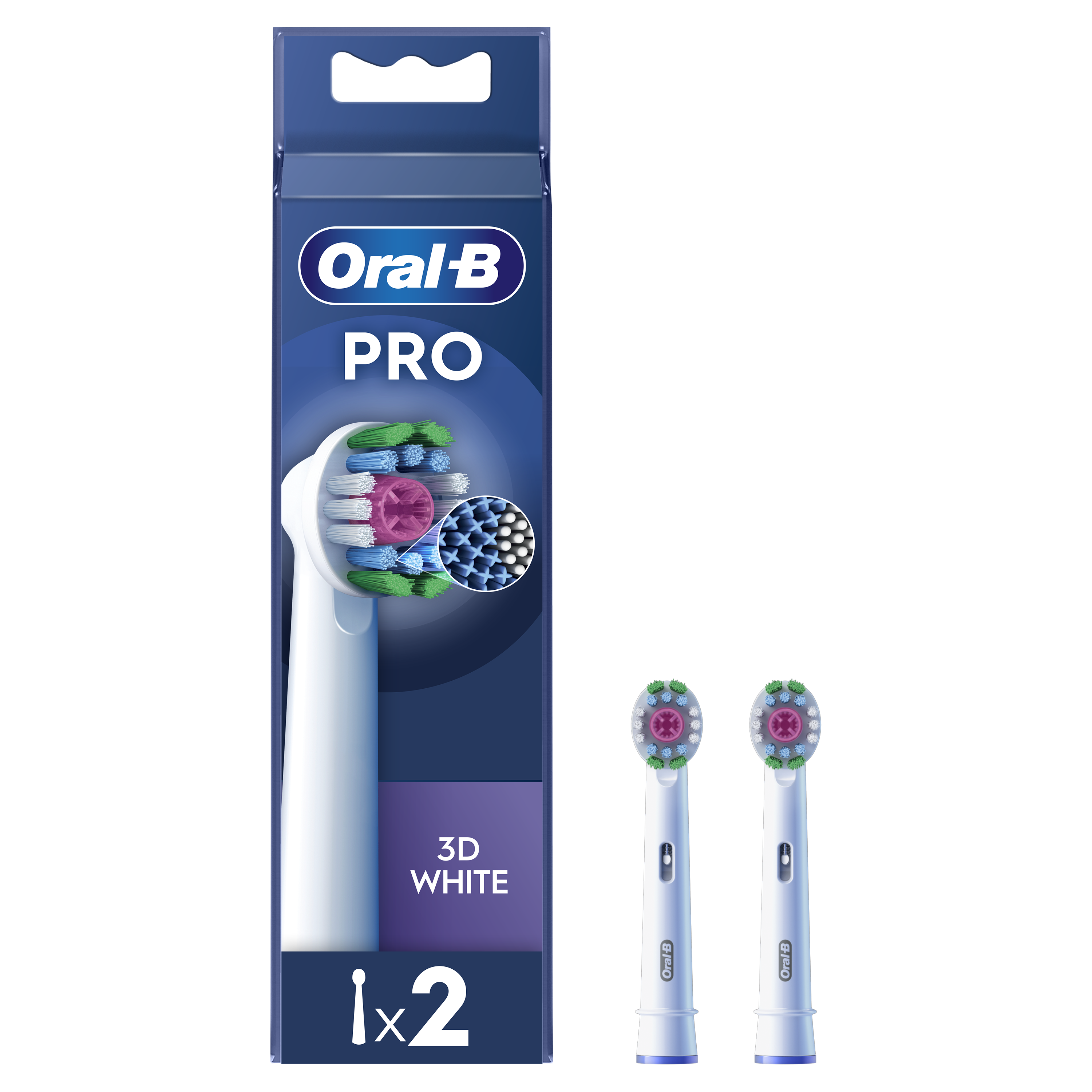 Rezerve periuta de dinti electrica 3D White, 2 buc, Oral-B