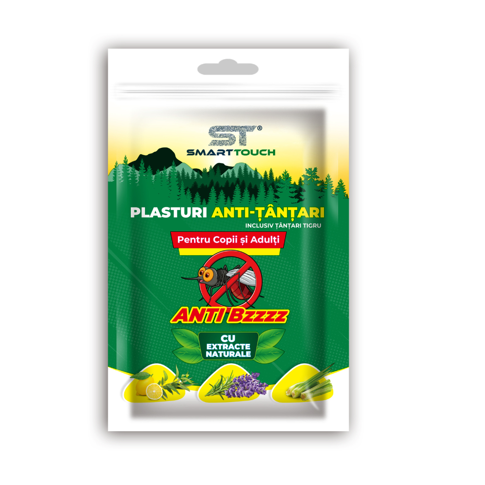 Plasturi anti-tantari pentru copii si adulti, 6 bucati, Smart Touch