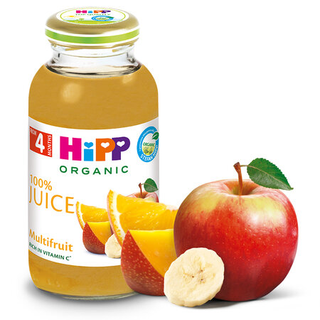 Suc Bio de fructe Multifruct, +4 luni, 200 ml, Hipp 642549