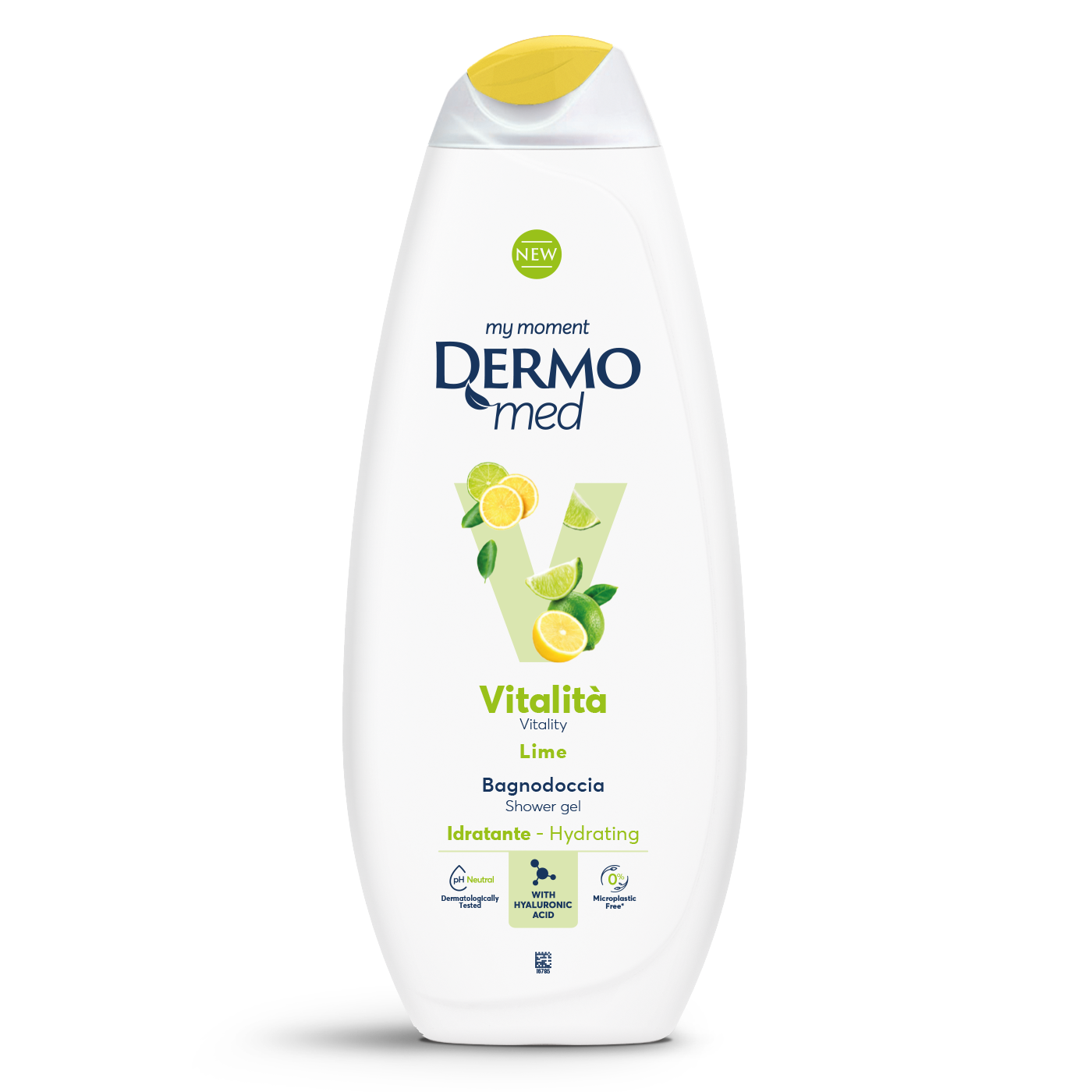 Gel de dus cu parfum de lime Vitalita, 750 ml, Dermomed