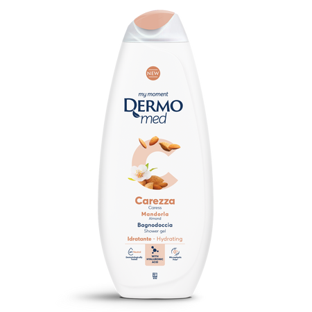 Gel de dus cu migdale Carezza, 750 ml, Dermomed