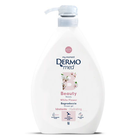 Gel de dus cu floare alba Beauty, 1 L, Dermomed