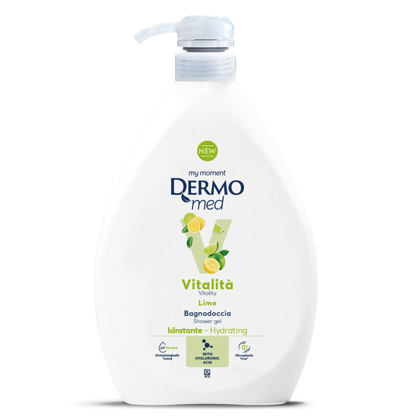 Gel de dus cu parfum de lime Vitalita, 1 L, Dermomed